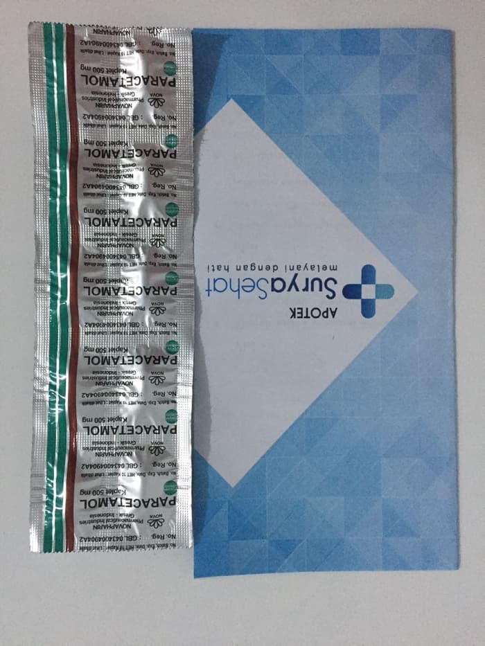 Jual PARACETAMOL 500mg Generik 1 Strip Isi 10 Kaplet - BESEMAH PUSTAKA